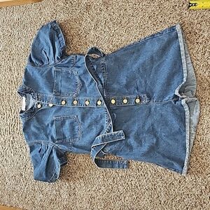 BAM Denim Shorts Jumpsuit (M/L Petite)💥see measurements💥